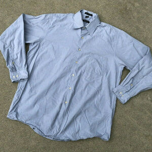 DKNY Men's VTG Blue Button Down L/S Dress Shirt​​​​​​​